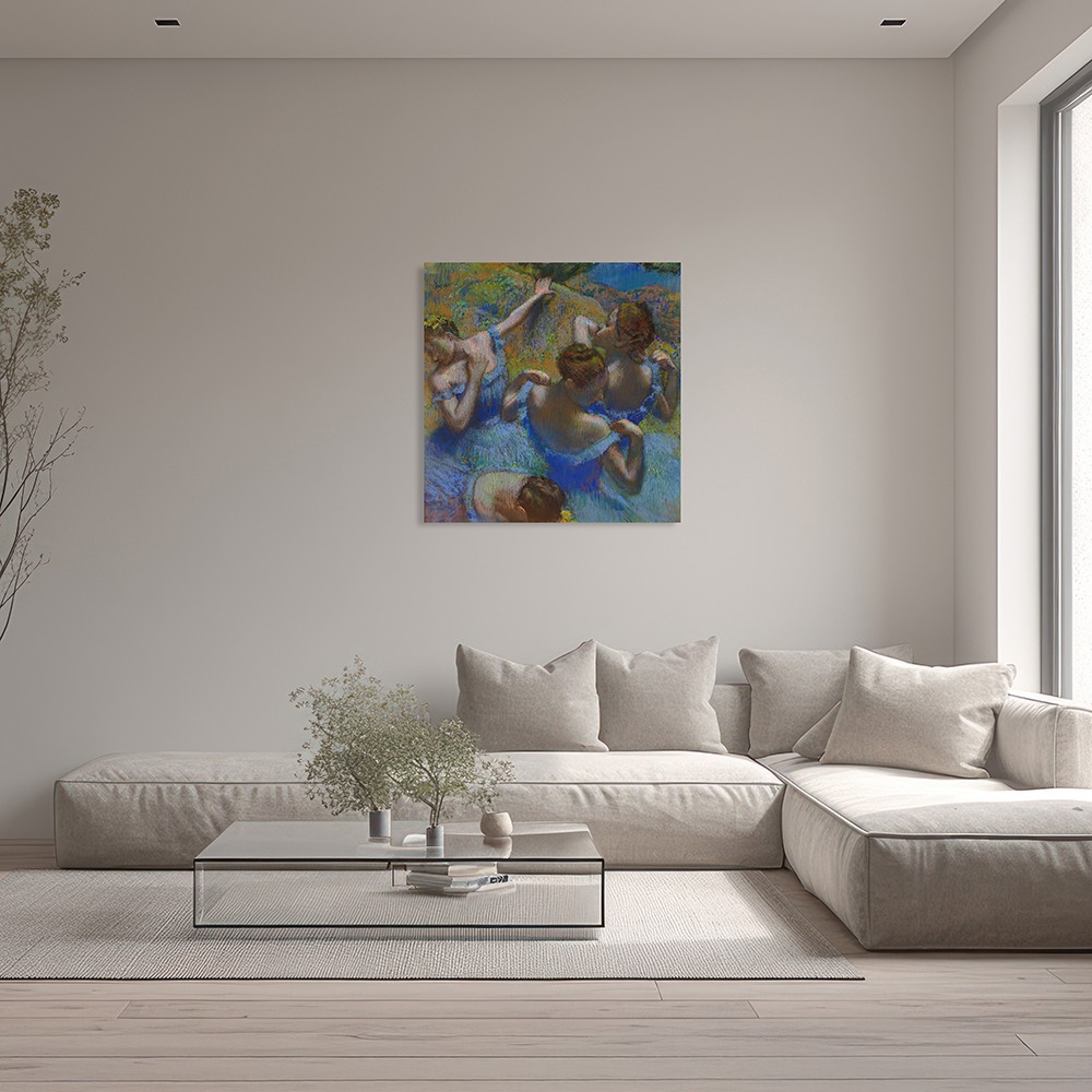 “Blue Dancers” Degas’dan Balerinler – Zarafetin Tuvale Yansıması (Kanvas Baskı) Tablo