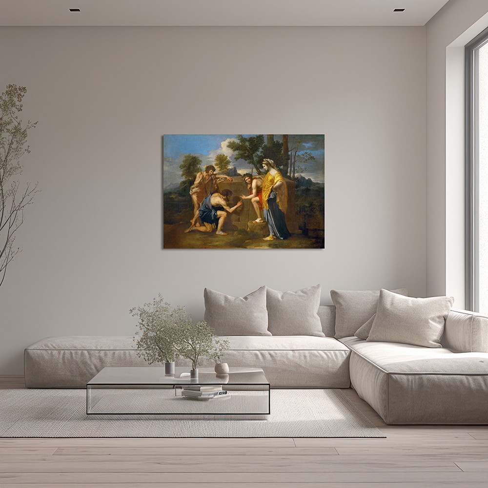  ”Et in Arcadia Ego” - Nicolas Poussin (Kanvas Baskı) Tablo