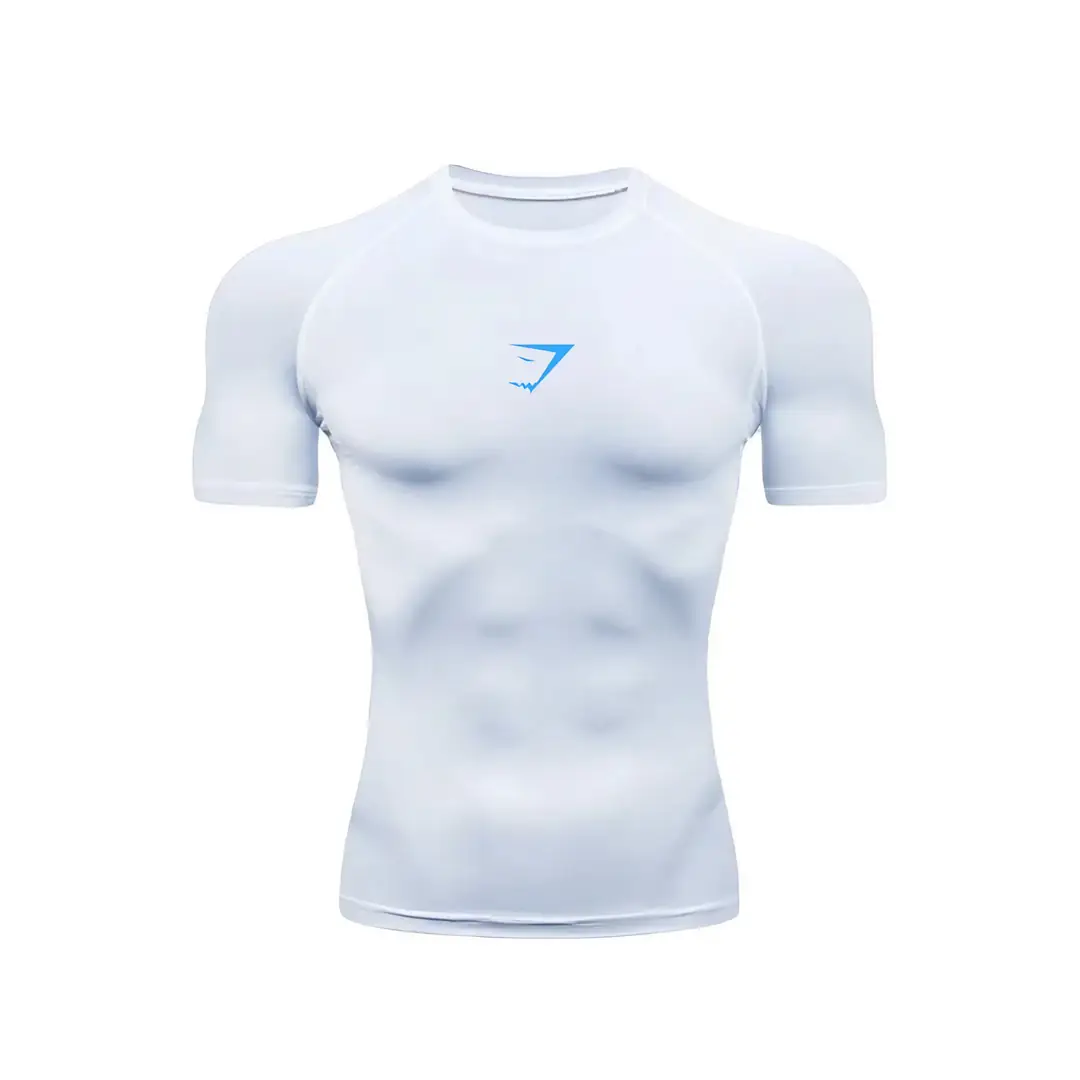 Shark Beyaz Compression T-shirt