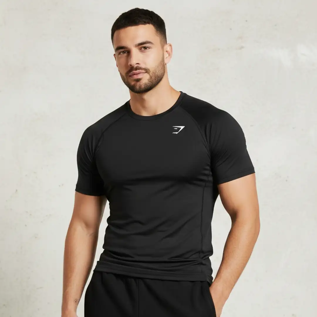 Shark Siyah Beyaz Sağda Logo Compression
