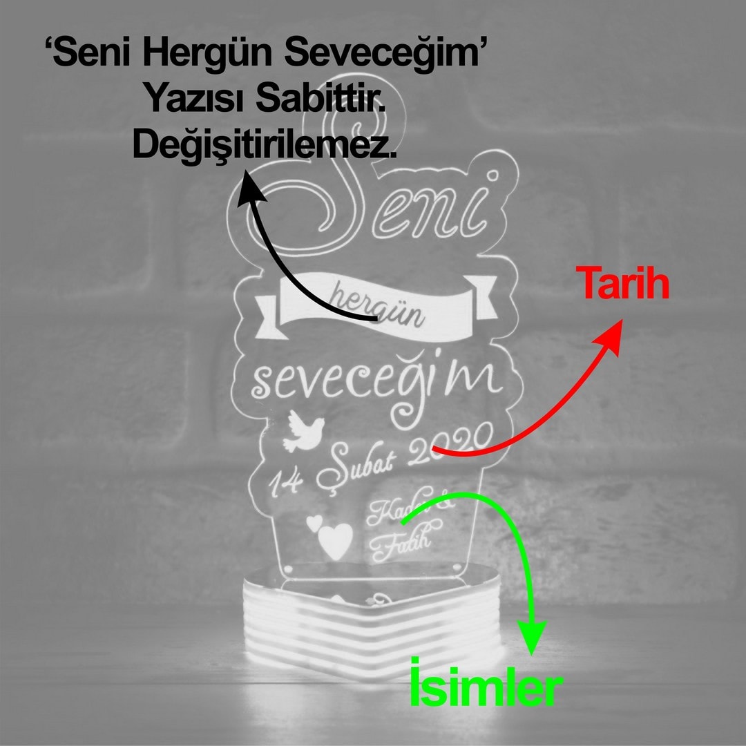 Sevgiliye Özel 14 Şubat Hediyesi, Seni Her Gün Seveceğim