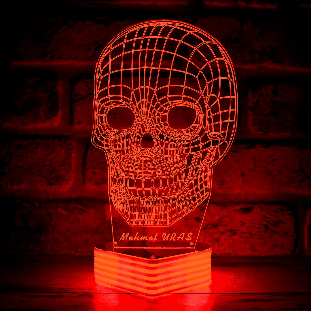 Kuru Kafa Led Lamba, KURUKAFA 3D LED LAMBA