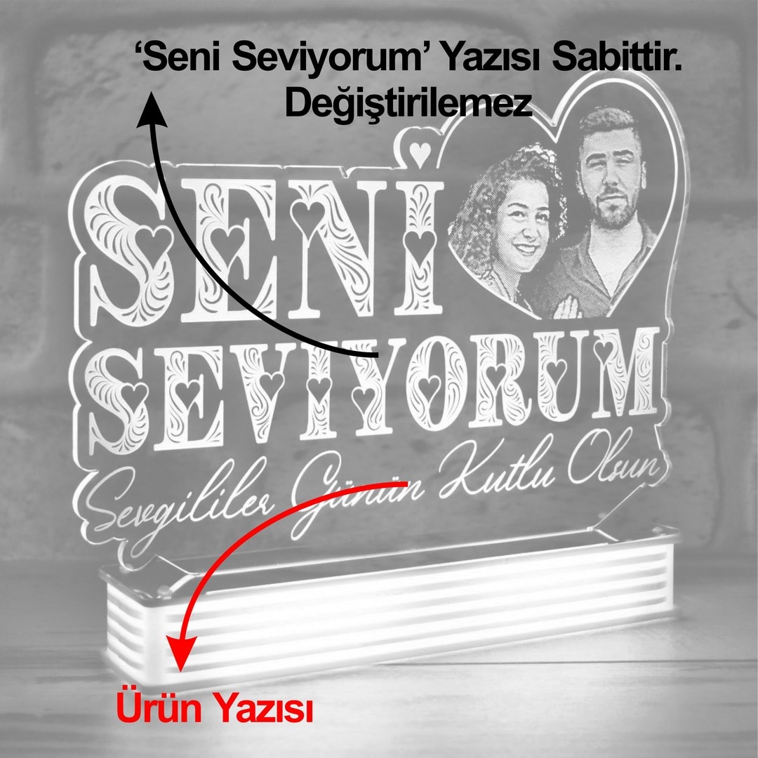 Seni Seviyorum Resimli Lamba, Sevgiliye Hediye