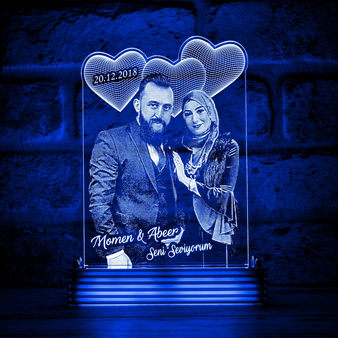 Eşe Hediye 3D Lamba
