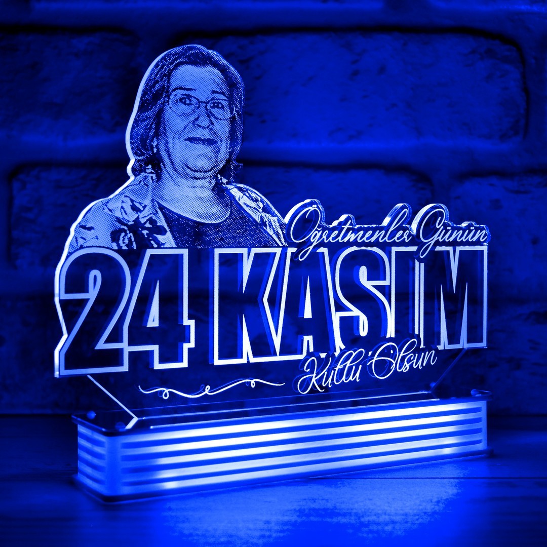Öğretmenler Günü Hediyesi Kişiye Özel 3D Lamba