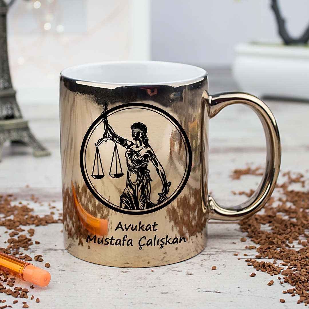 Avukata Hediye İsim Yazılı Avukatlara Özel Kupa Bardak