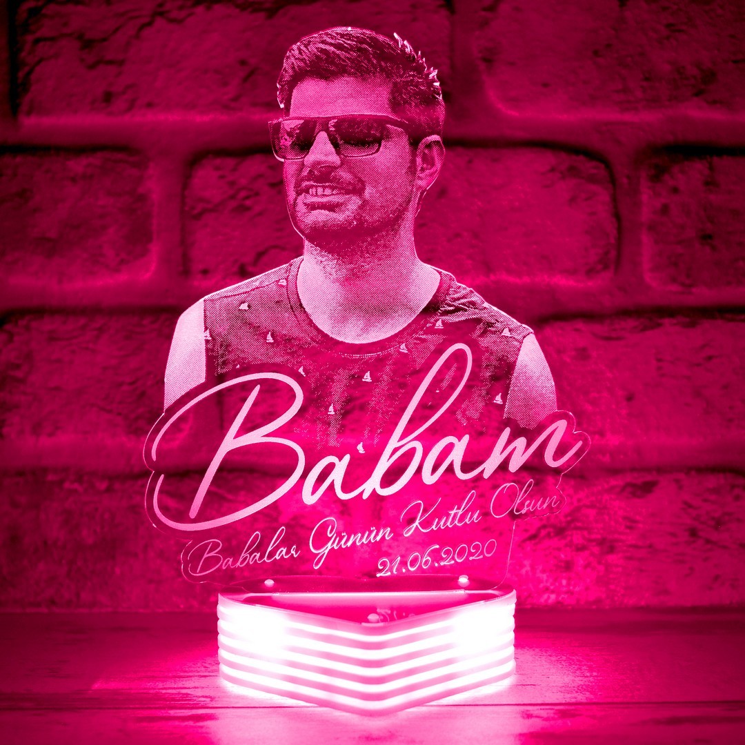 Babalar Günü Hediyesi, Babama Hediye 3D Led Lamba