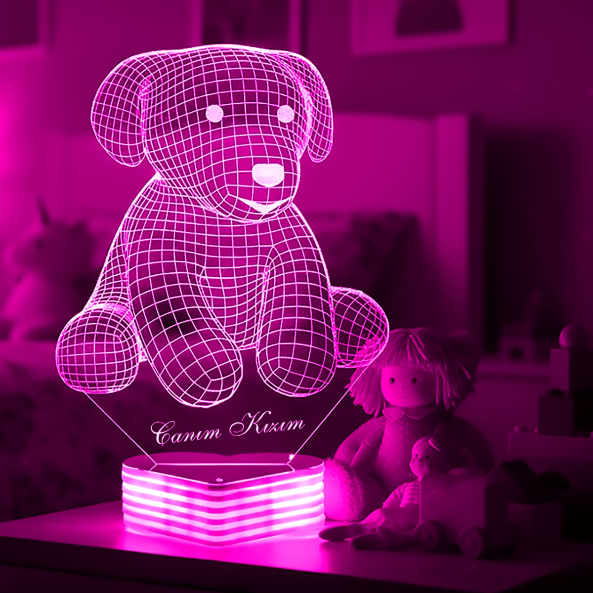 Ayıcık 3D Lamba Ayı Hediye