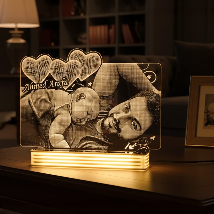 Aileye Hediye Babalara Özel 3D Lamba