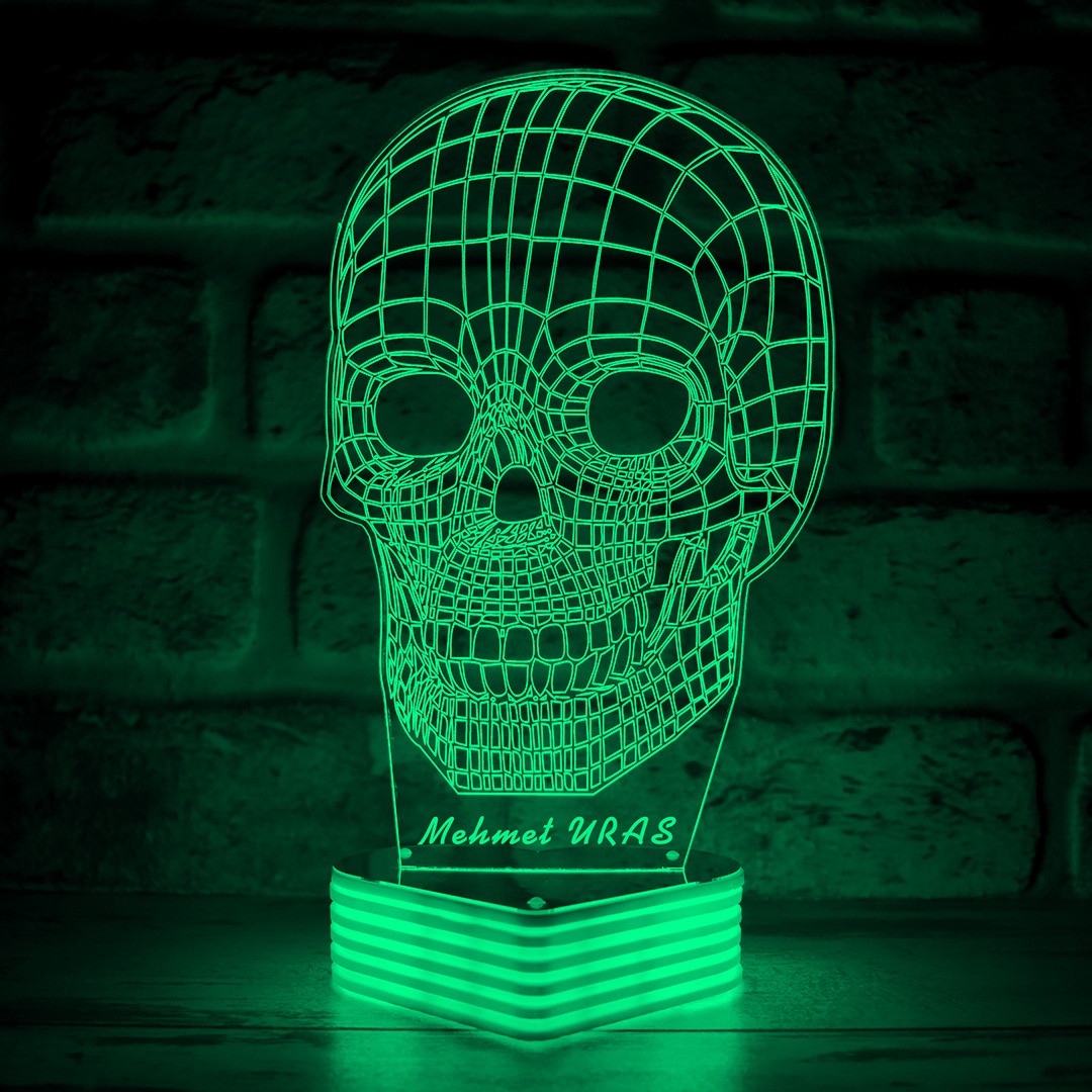 Kuru Kafa Led Lamba, KURUKAFA 3D LED LAMBA
