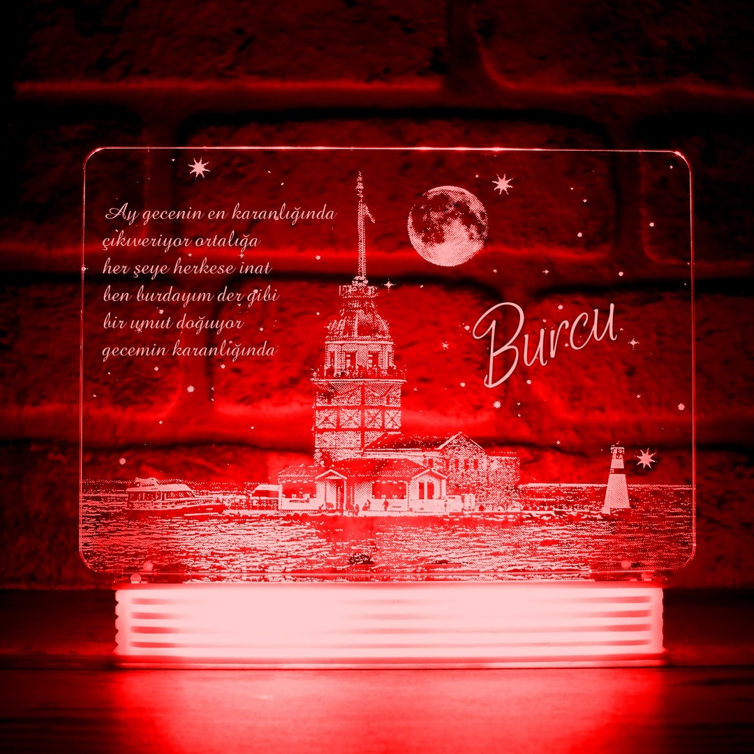 Kız Kulesi 3D Lamba