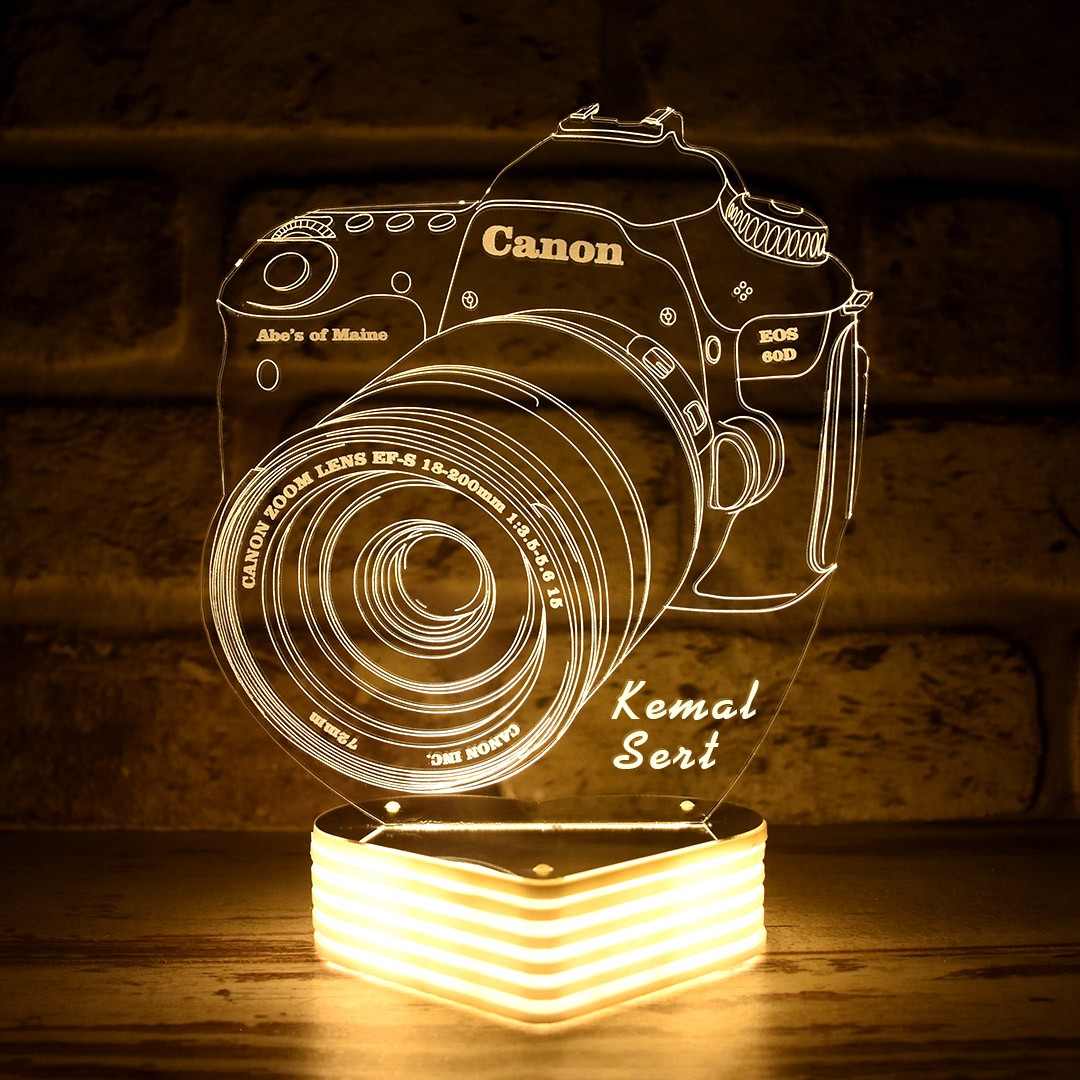 Fotoğraf Makinesi 3D Lamba