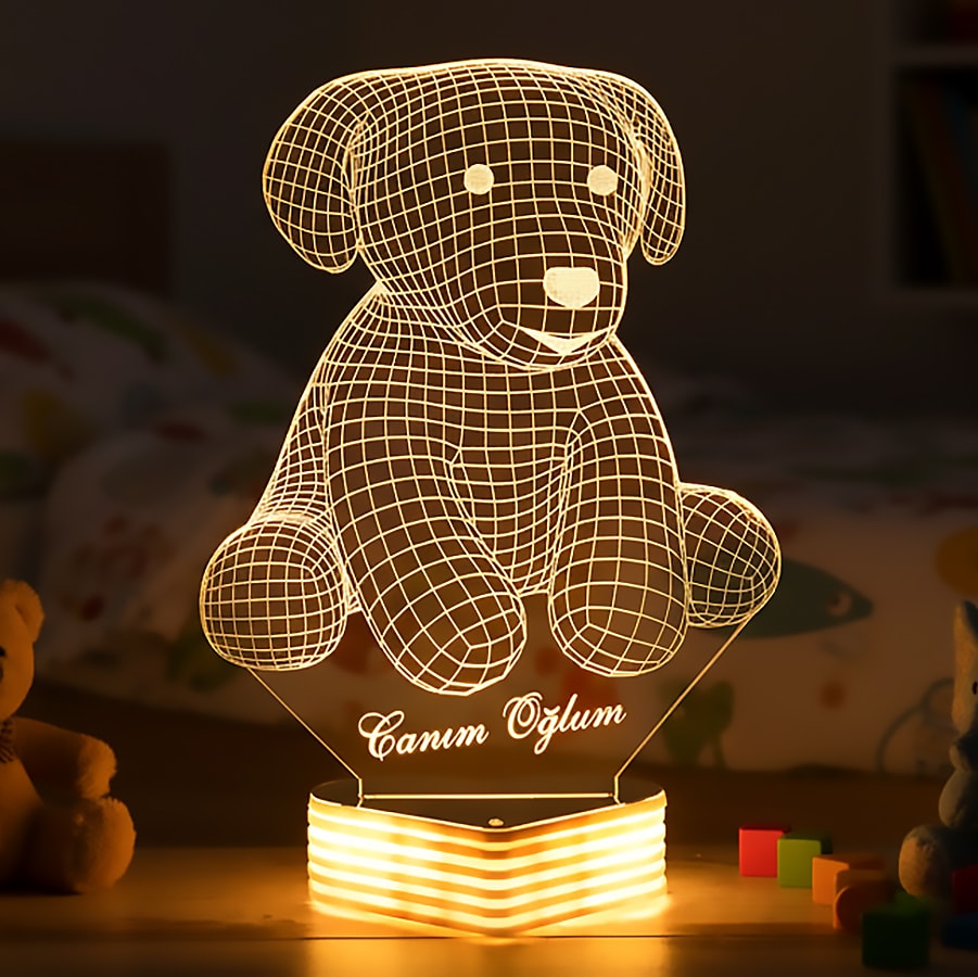 Ayıcık 3D Lamba Ayı Hediye