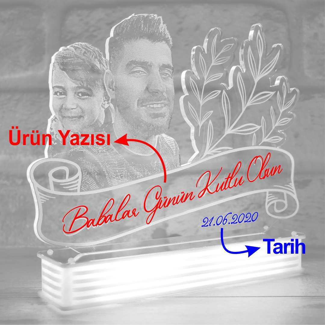 Babaya Hediye, Resimli Led Lamba