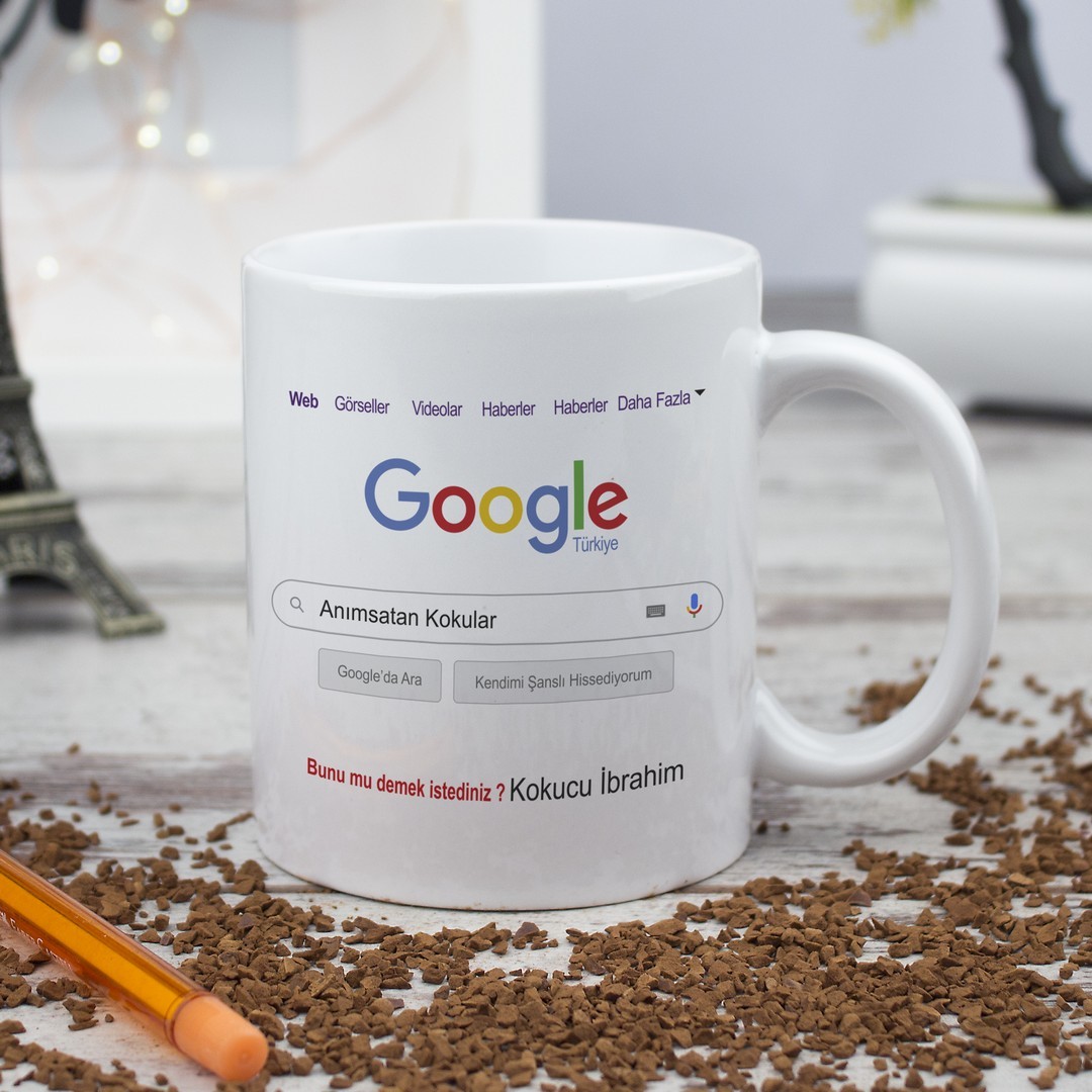 Google Arama Motoru Kişiye Özel Kupa Bardak