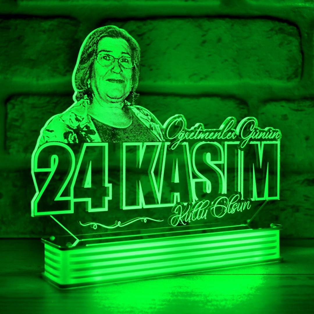 Öğretmenler Günü Hediyesi Kişiye Özel 3D Lamba