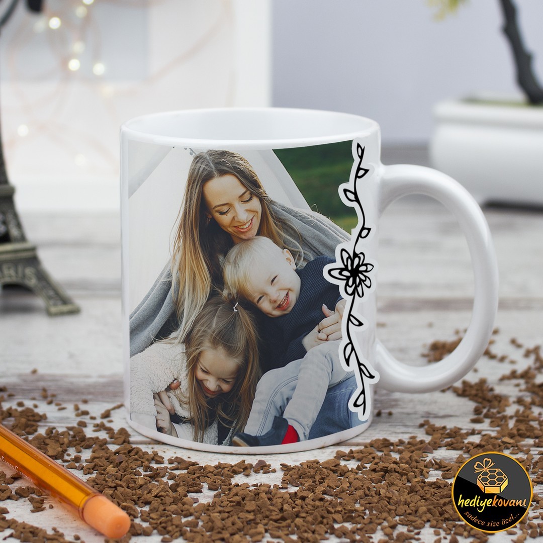 Anneye Hediye Fotoğraflı Kupa Bardak