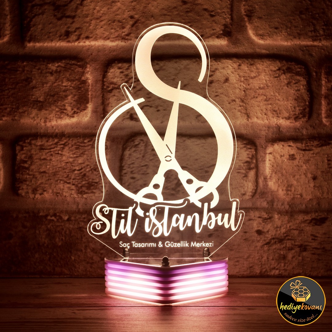 Kuruma Özel Hediye Logo 3D Lamba