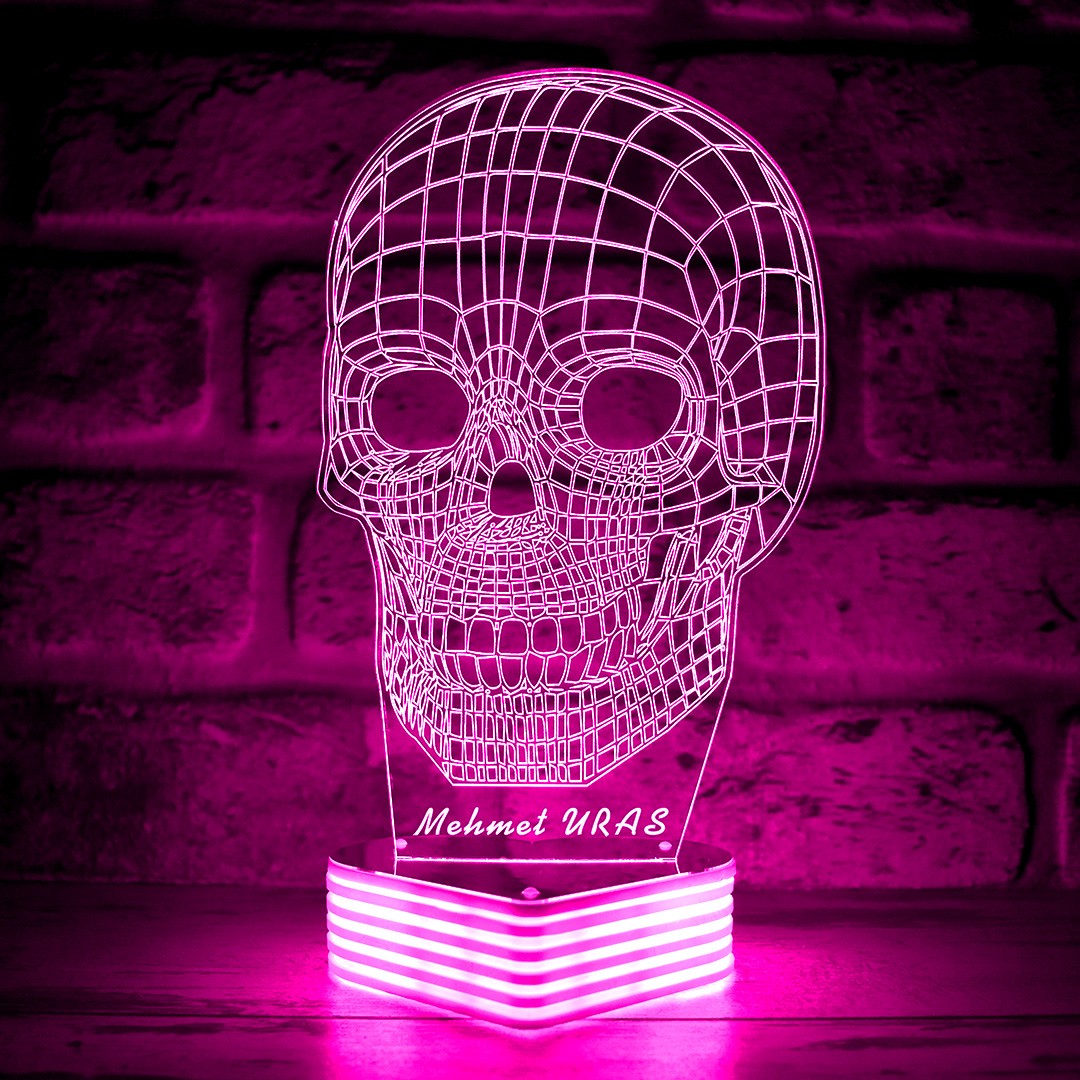 Kuru Kafa Led Lamba, KURUKAFA 3D LED LAMBA