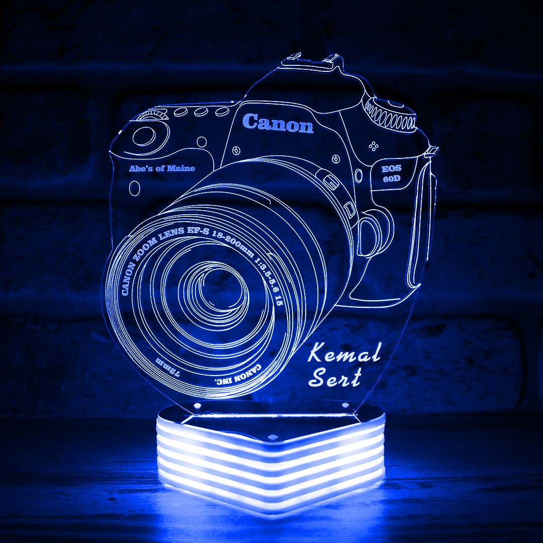 Fotoğraf Makinesi 3D Lamba