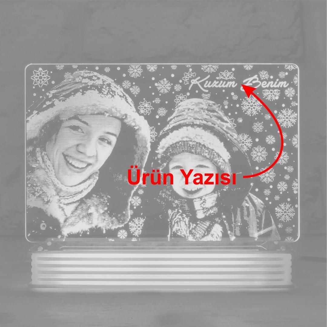 Anne Oğul ve Anne Çocuk Hediyesi Fotoğraflı Aydınlatma