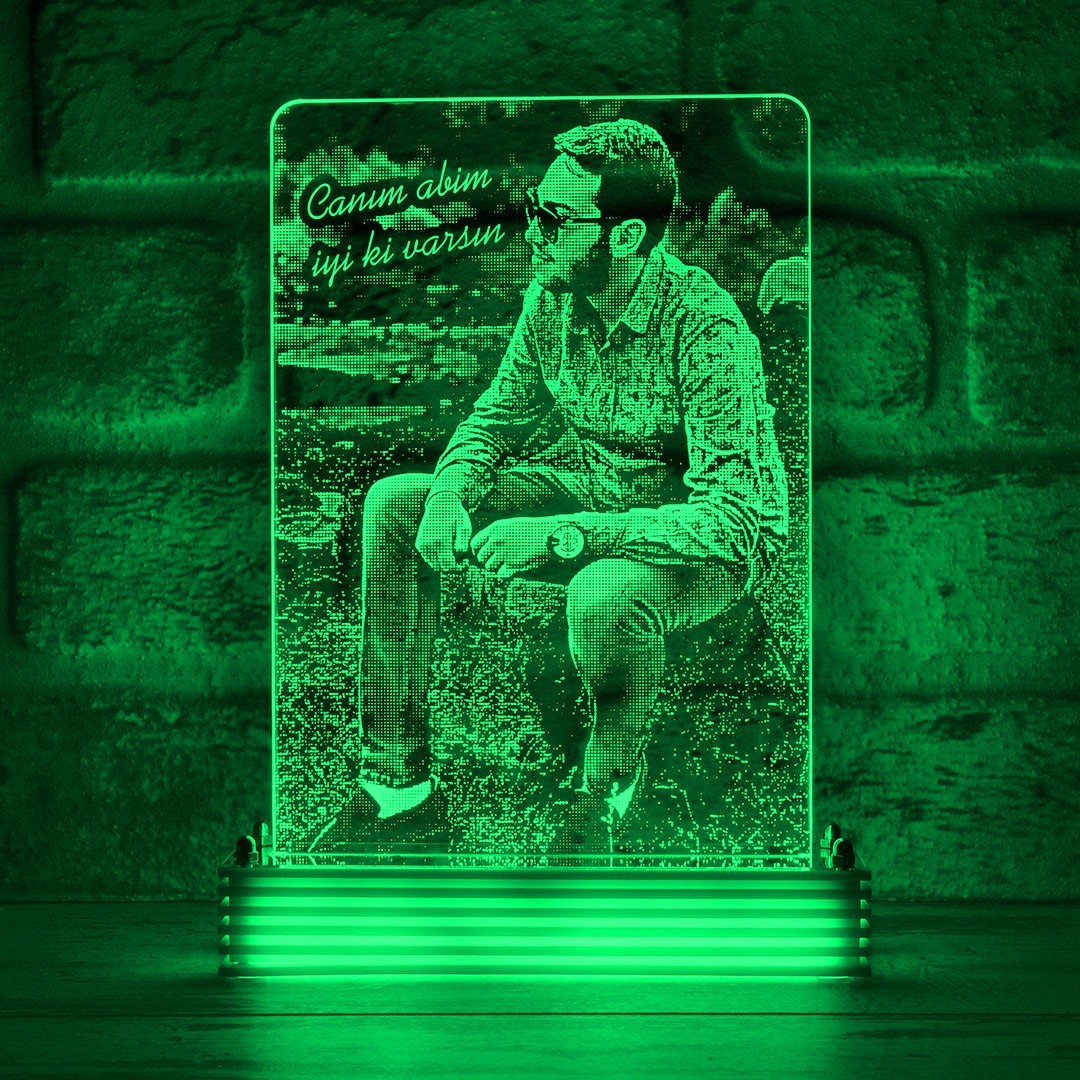 Erkeğe Hediye, Erkek İçin Hediye Fikri Fotoğraflı LED Lamba