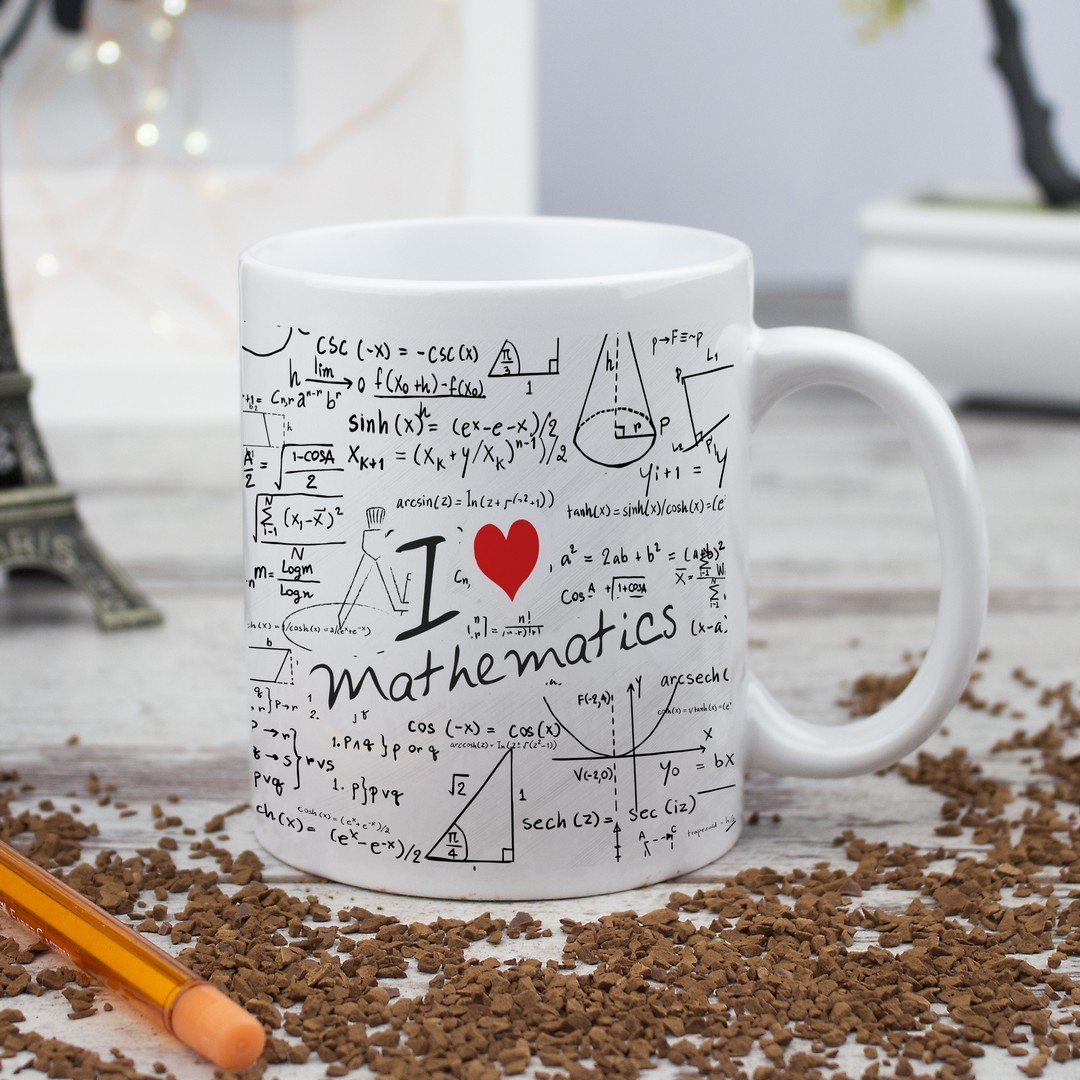 Matematik Öğretmenine Hediye Kişiye Özel Kupa Bardak