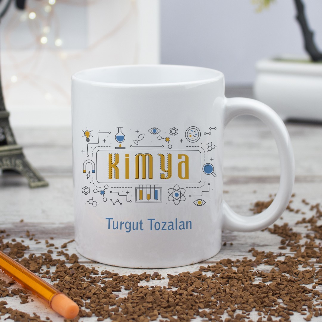 Kimya Öğretmenine Hediye Kupa Bardak