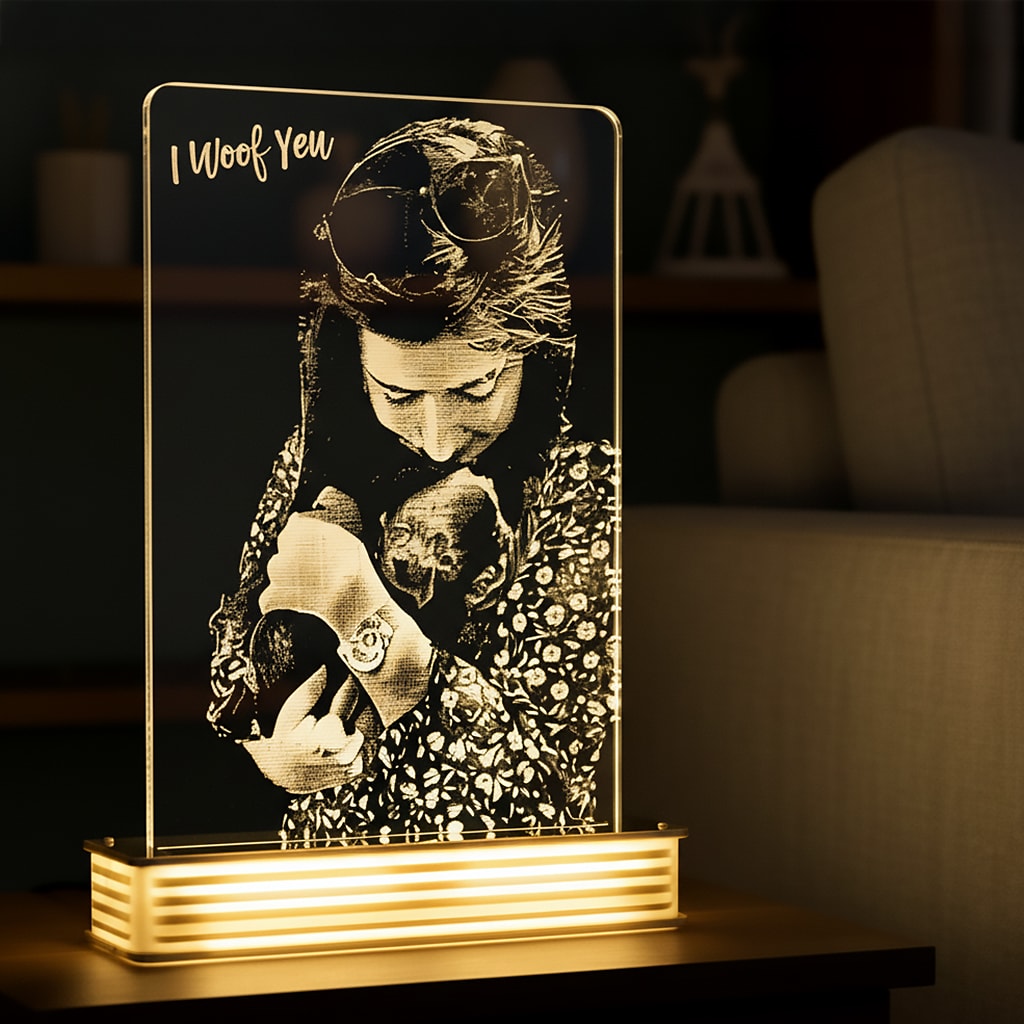 Hayvanseverlere Hediye Kişiye Özel 3D Lamba