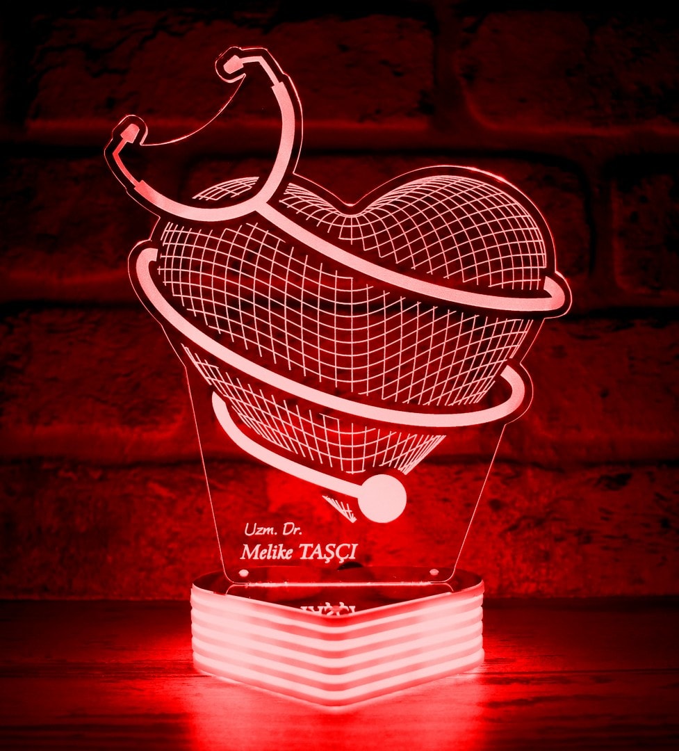 Doktora Hediye Kişiye Özel 3D Lamba