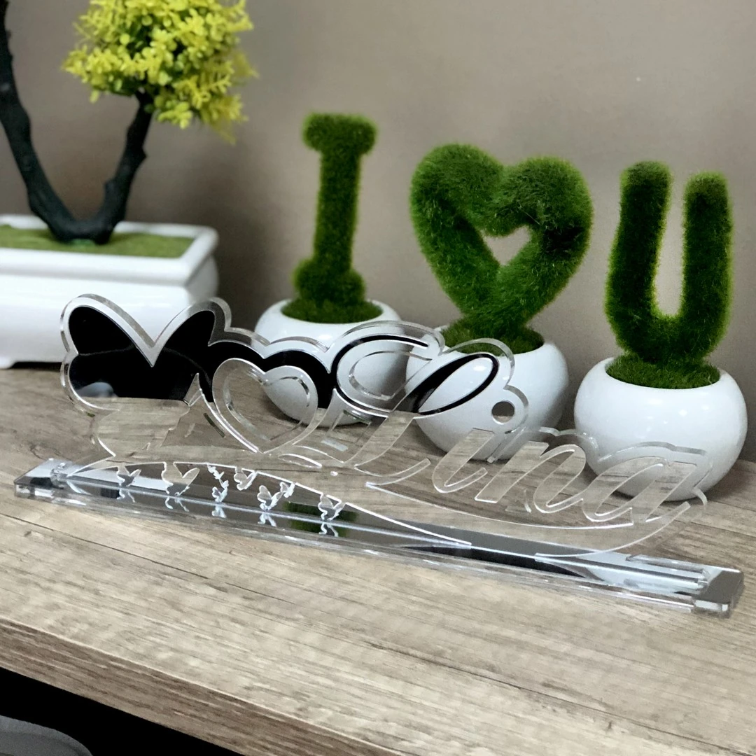 Aynalı Masaüstü İsimlik