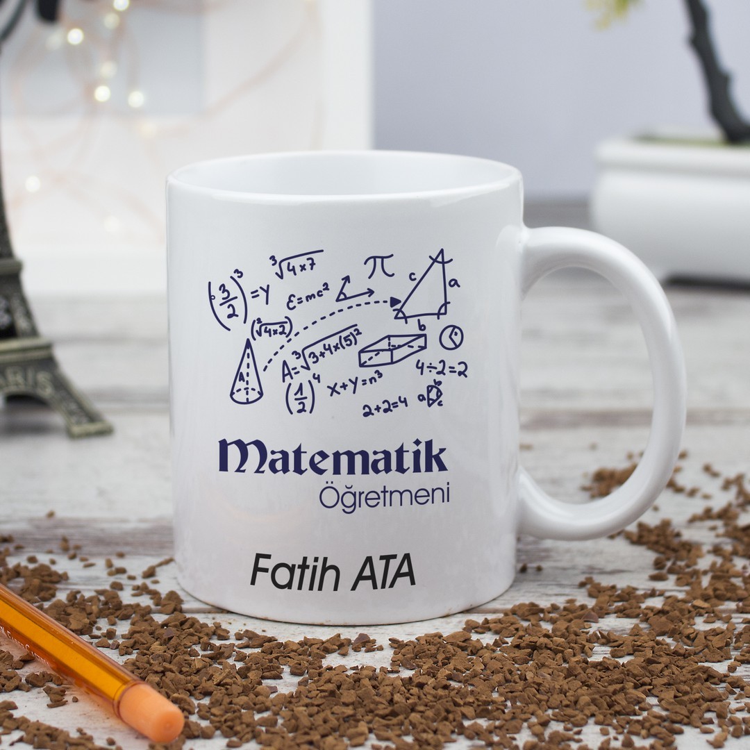 Matematik Öğretmenine Hediye  Kupa Bardak