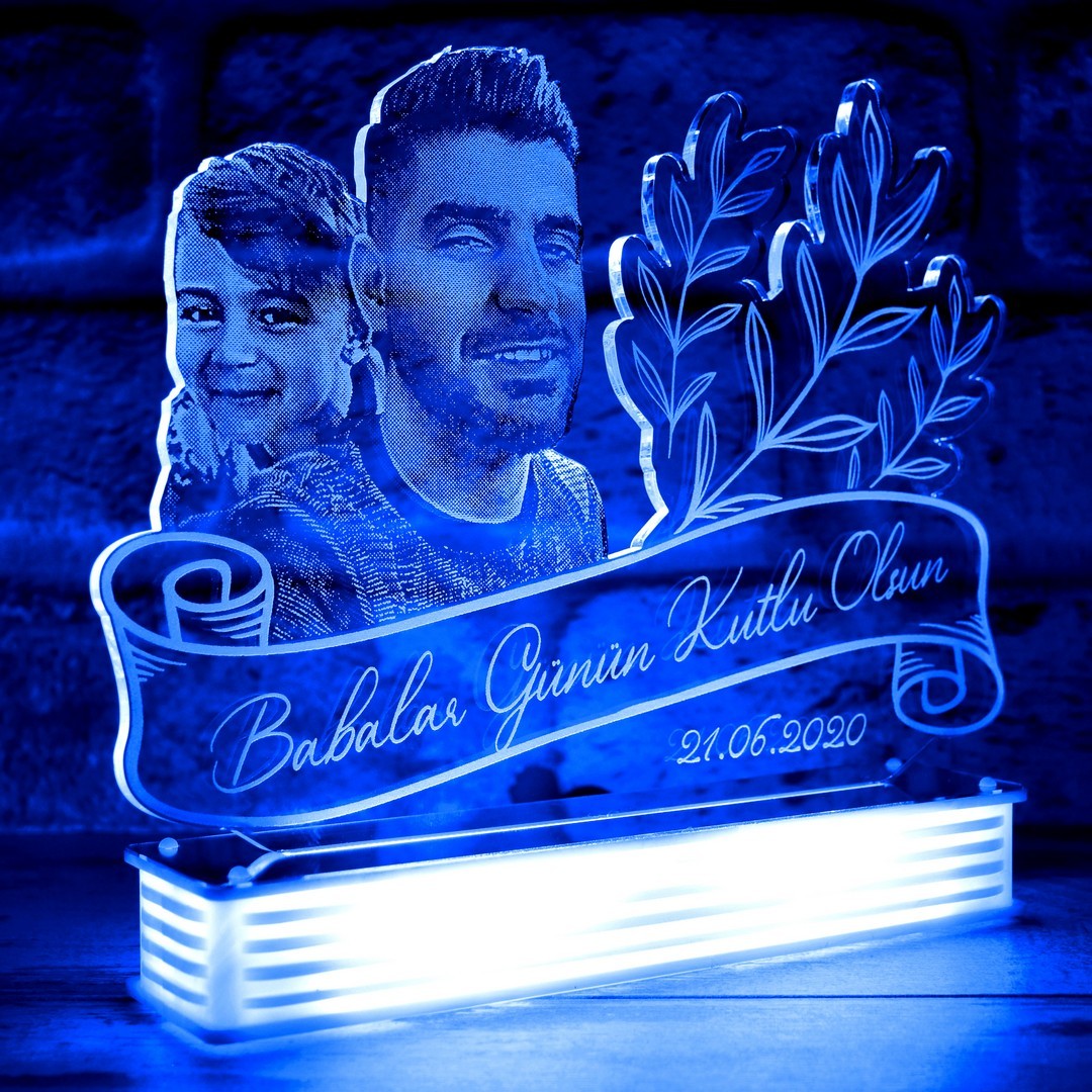 Babaya Hediye, Resimli Led Lamba