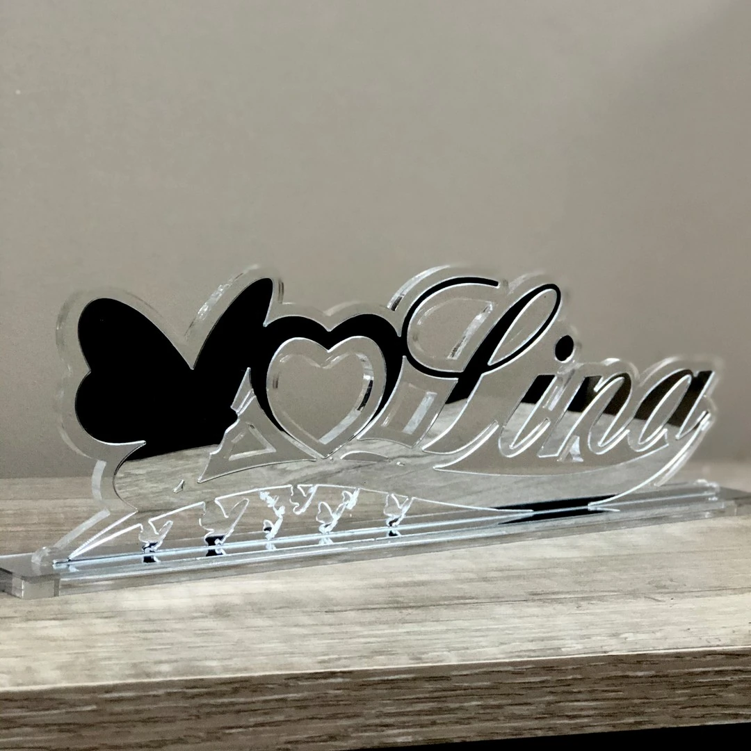 Aynalı Masaüstü İsimlik