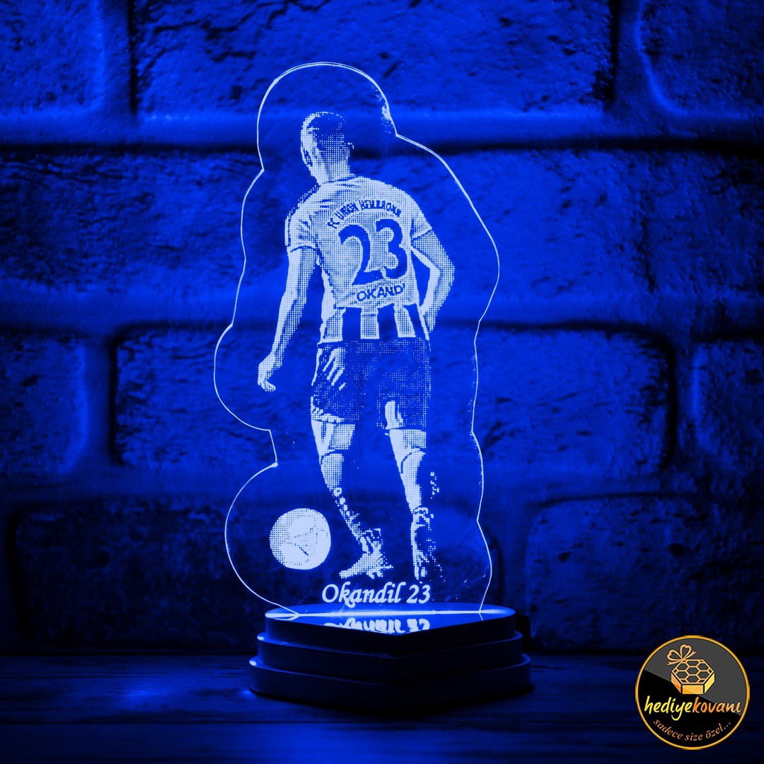 Futbolseverlere, Taraftara Hediye Kişiye Özel 3D Lamba