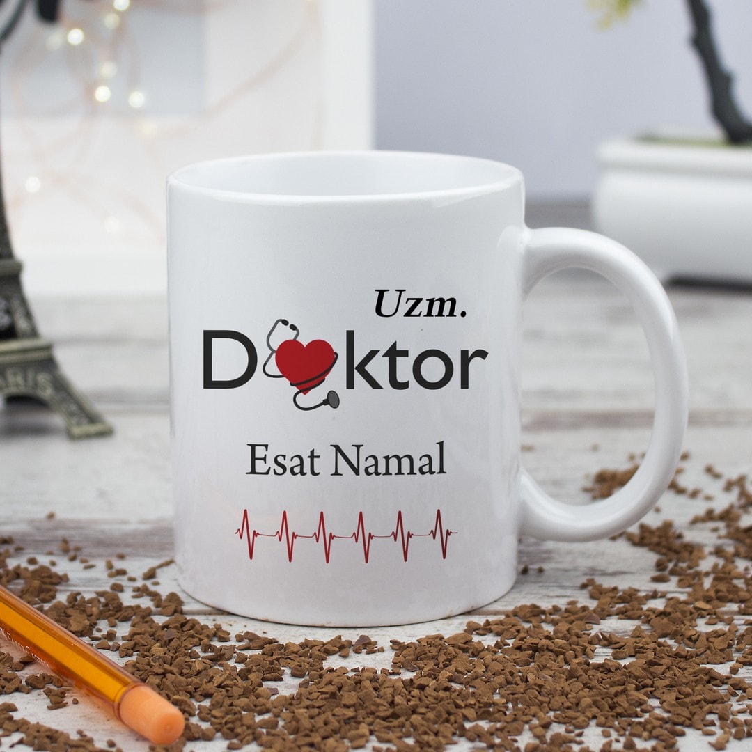 Doktora Hediye Kişiye Özel Kupa Bardak