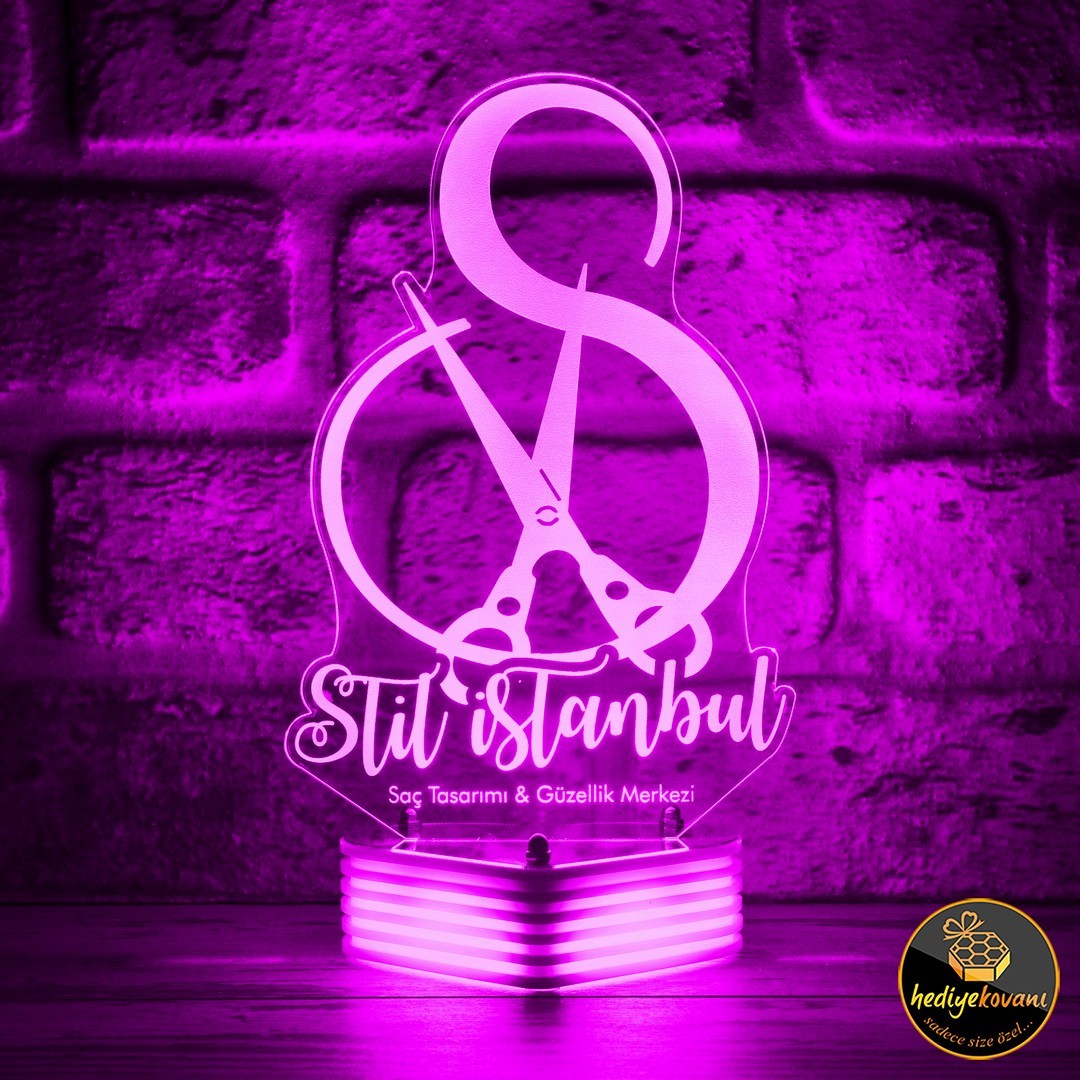 Kuruma Özel Hediye Logo 3D Lamba
