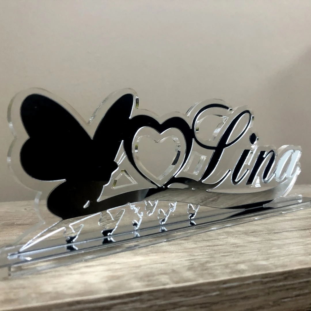 Aynalı Masaüstü İsimlik