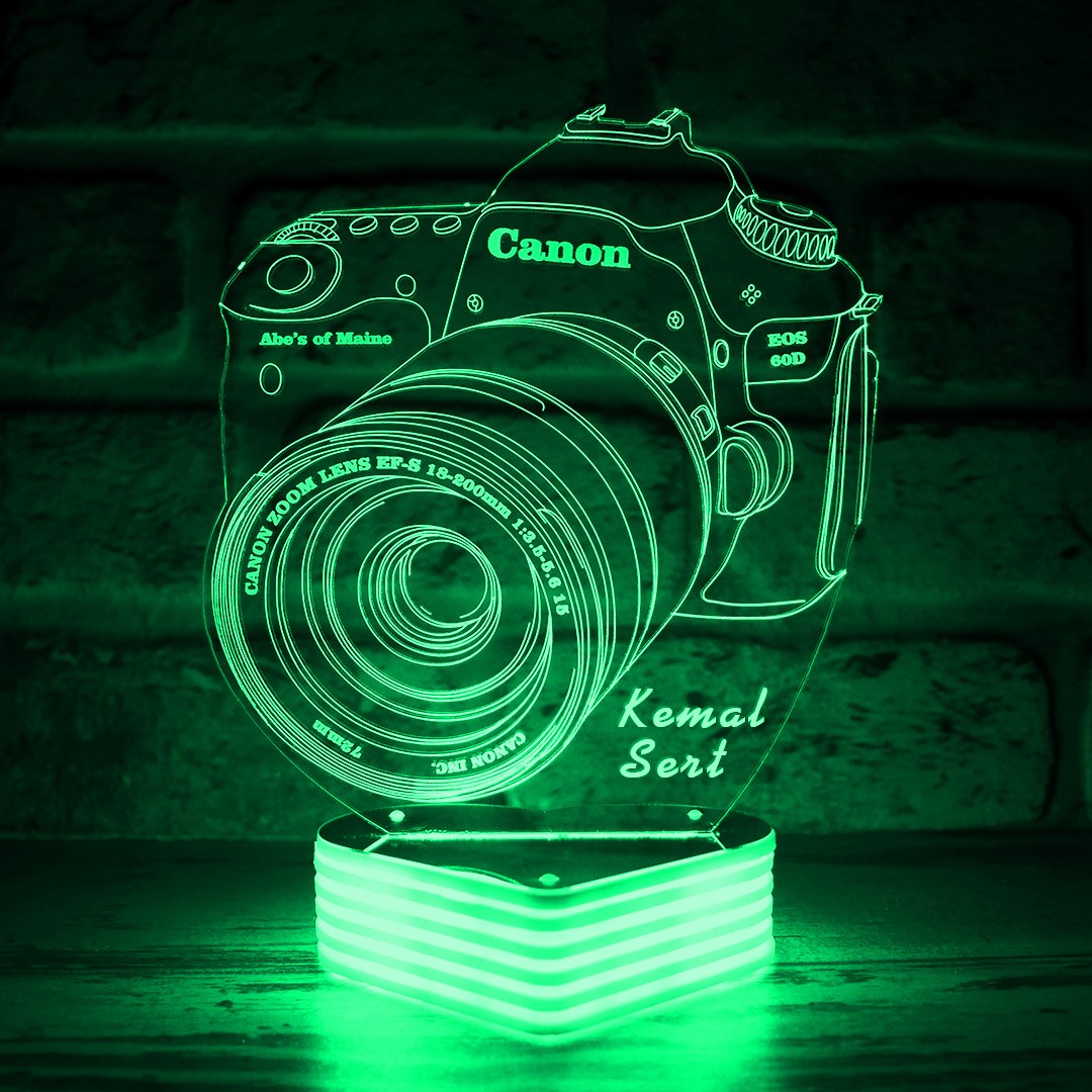 Fotoğraf Makinesi 3D Lamba