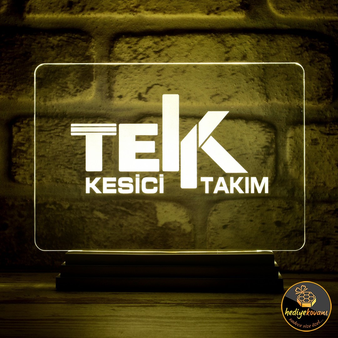 Kurumsal Şirketlere Hediye 3D Lamba