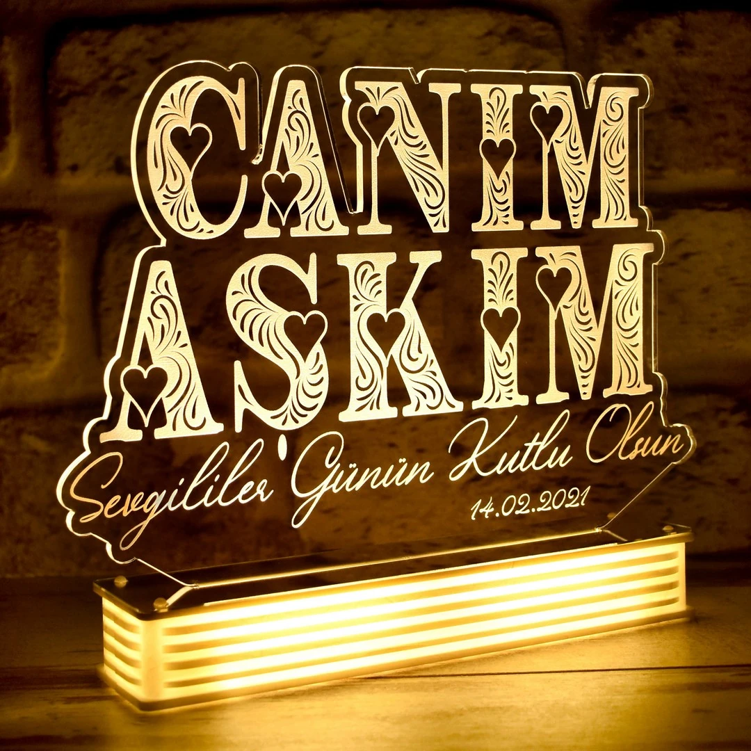 Aşkım için Hediye, Canım Aşkım 3d Lamba