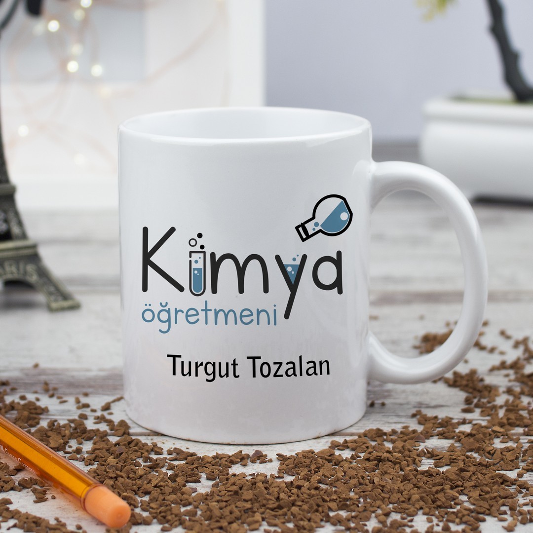 Kimya Öğretmenine Hediye Kişiye Özel Kupa Bardak