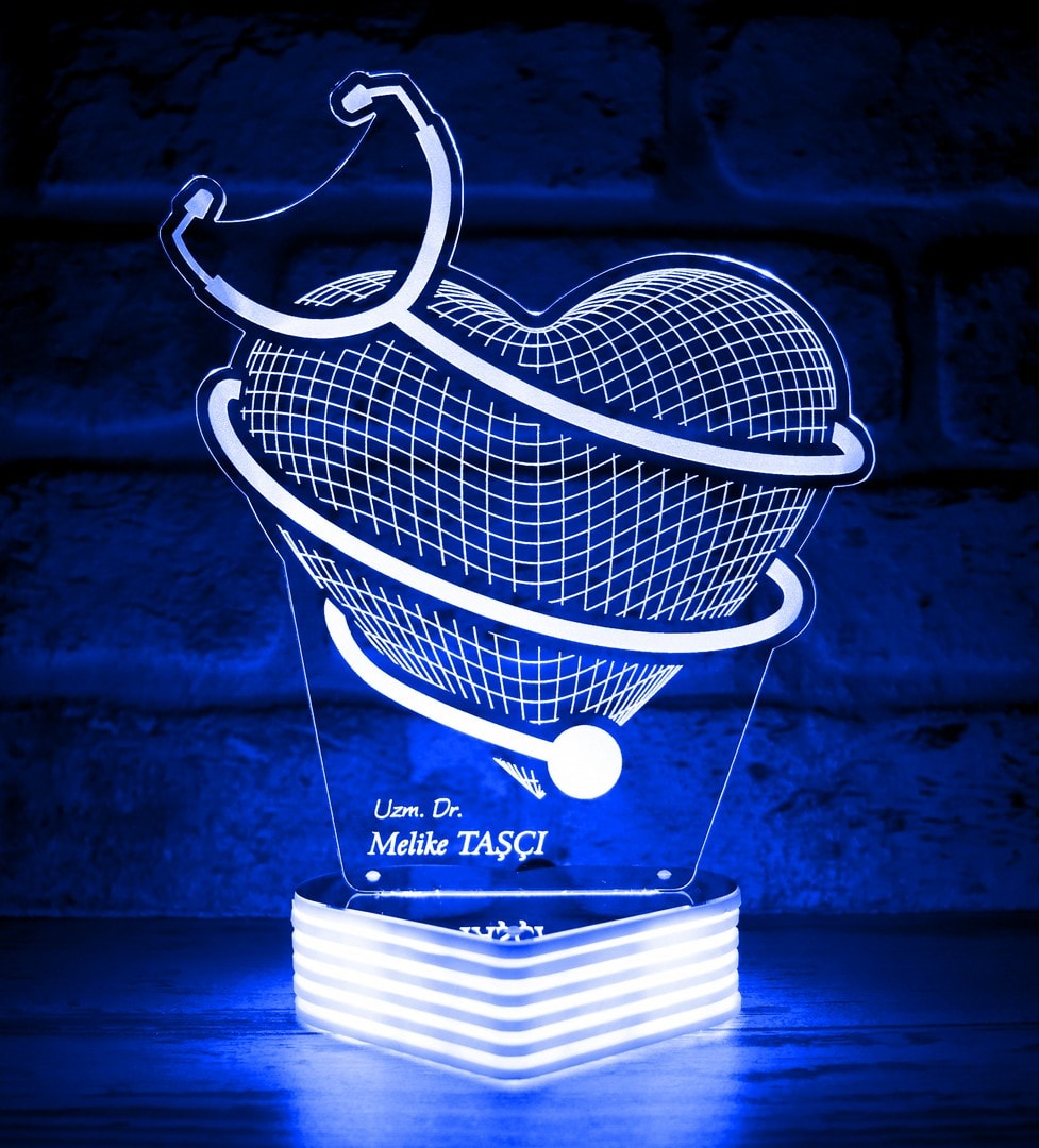 Doktora Hediye Kişiye Özel 3D Lamba