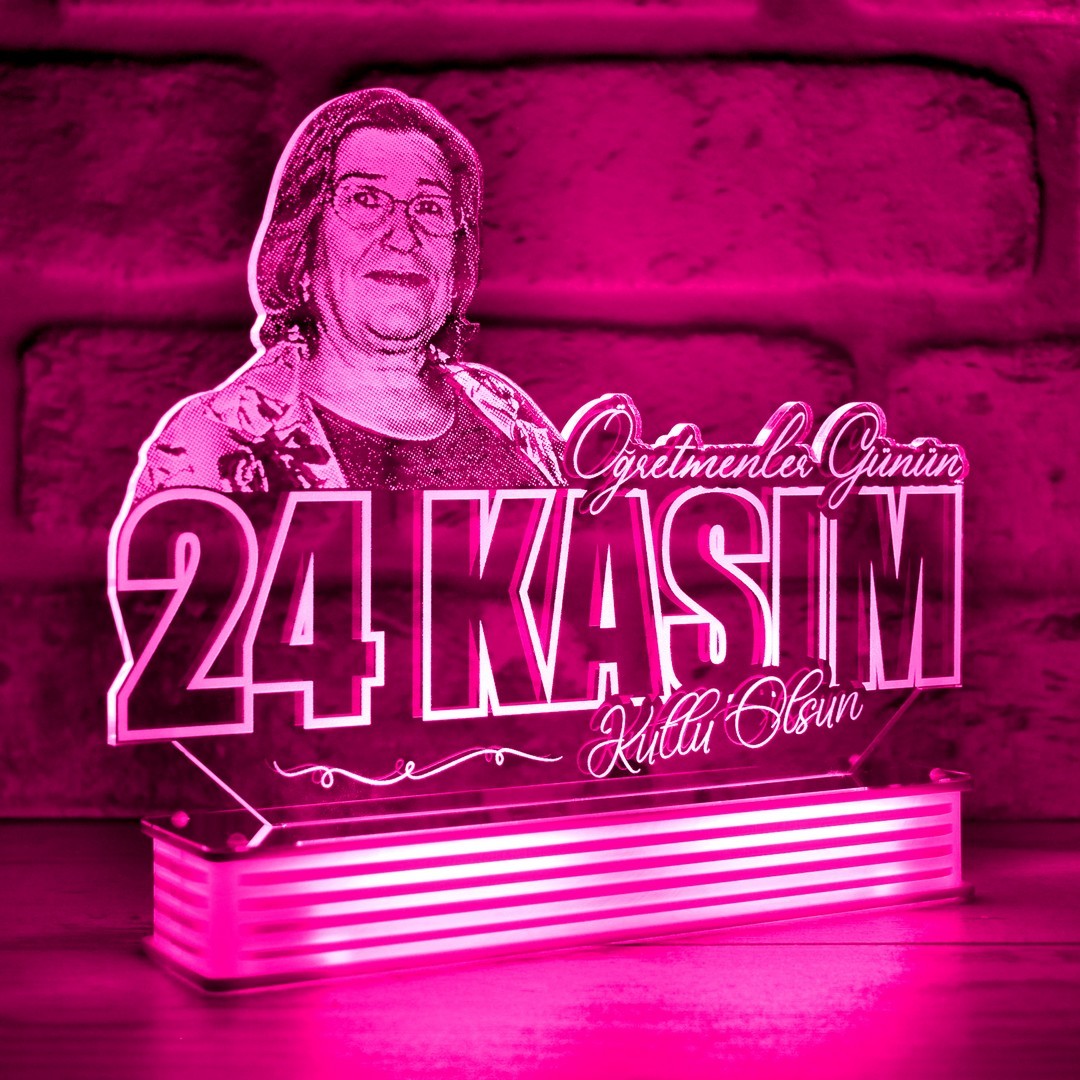 Öğretmenler Günü Hediyesi Kişiye Özel 3D Lamba