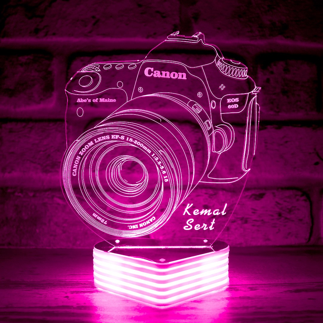 Fotoğraf Makinesi 3D Lamba