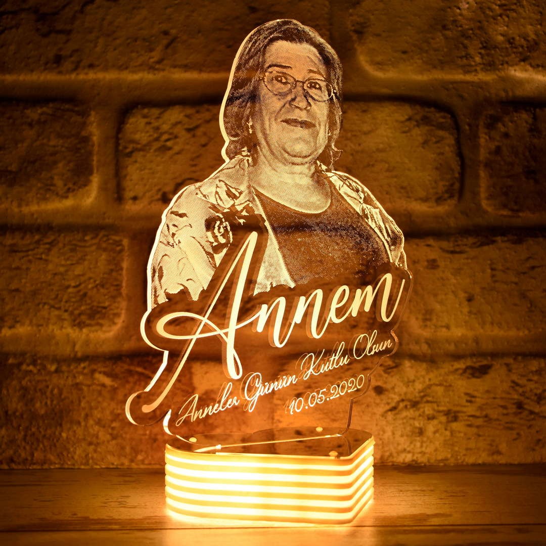 Anneler Günü Hediyesi, 3D Lamba