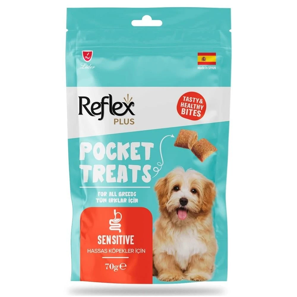 REFLEX POCKET TREATS HASSAS KÖPEKLER İÇİN KÖPEK ÖDÜL MAMASI 70 GR