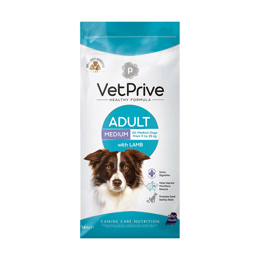 VET PRİVE DOG ADULT MEDİUM WİTH LAMB 14 KG