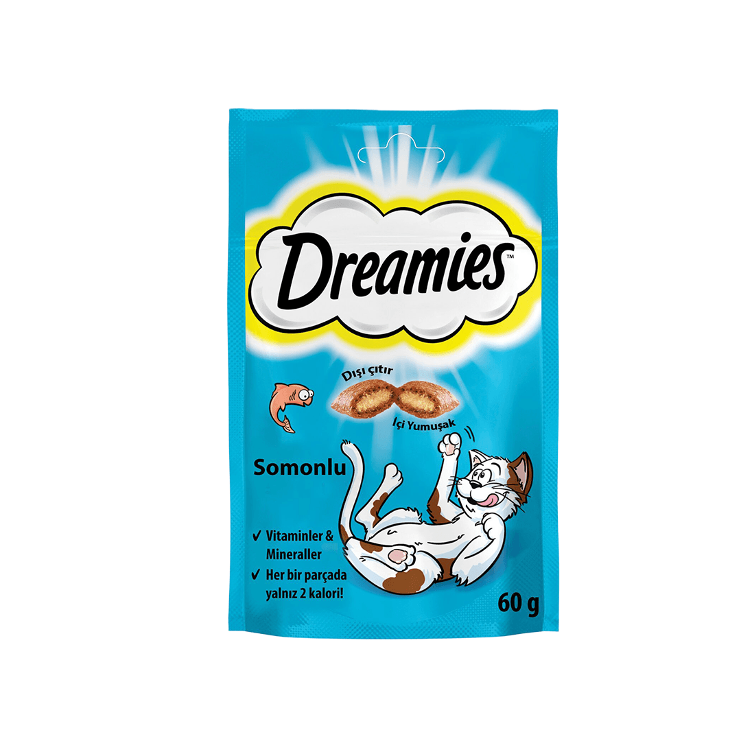 DREAMİES ÖDÜL MAMASI SOMONLU 60GR