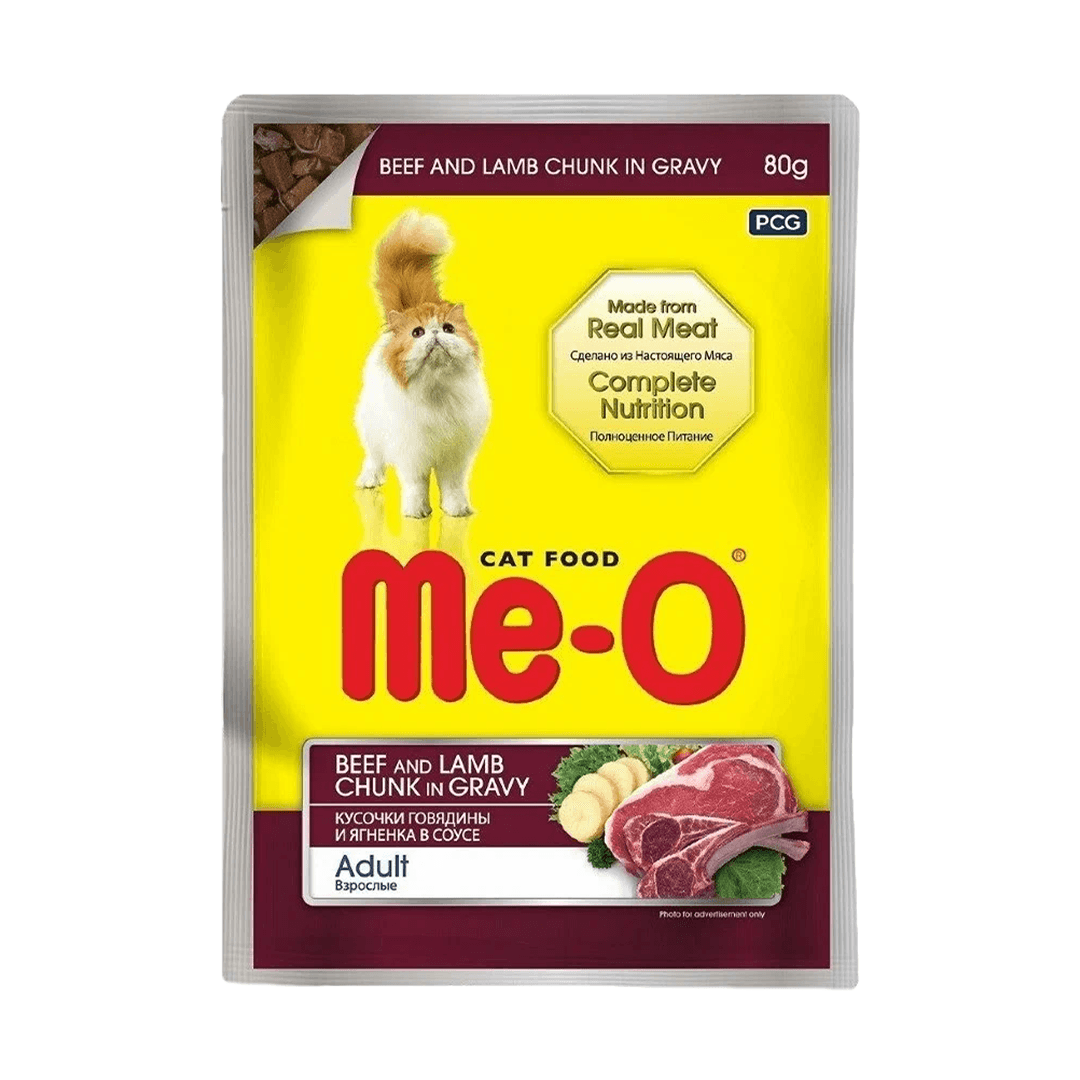 ME-O DANA VE KUZU ETİ KEDİ YAŞ MAMA 80 GR